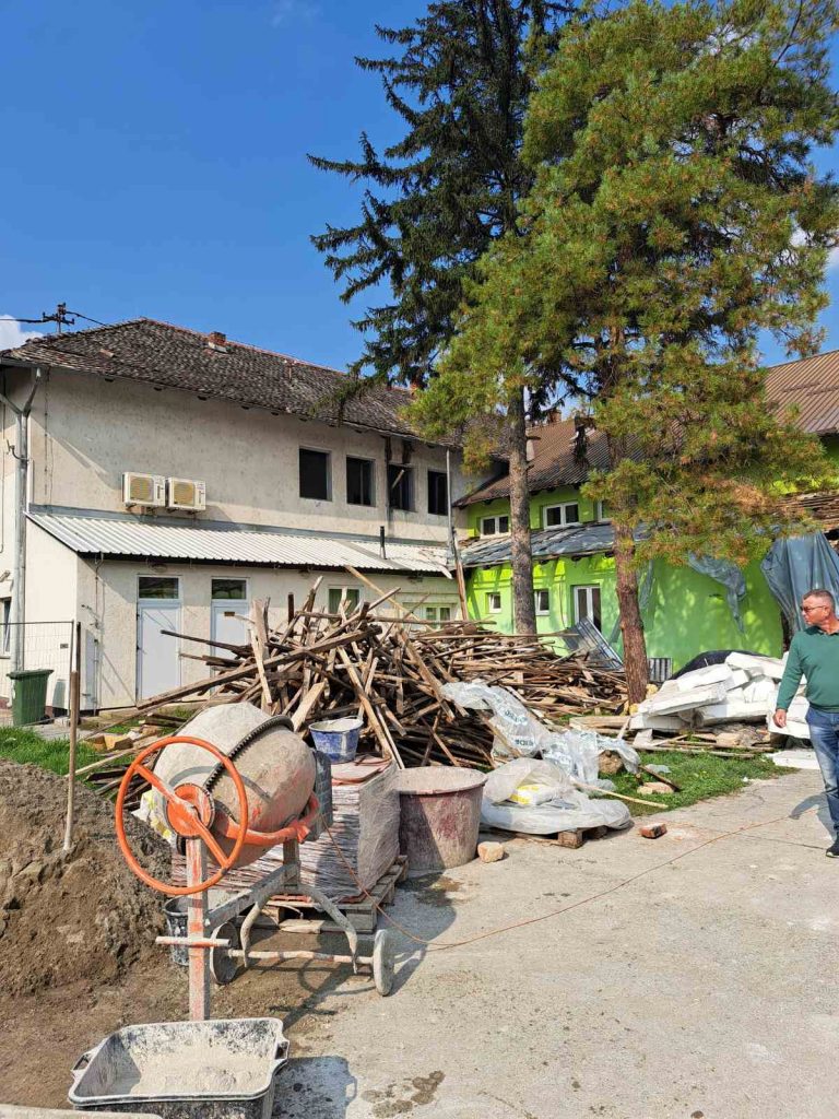 Radovi na rekonstrukciji Hrvatskog doma kulture Franjo Delić